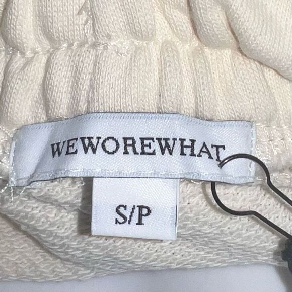 WeWoreWhat Solid Sweat Pants in Off White (S) - Picture 13 of 14